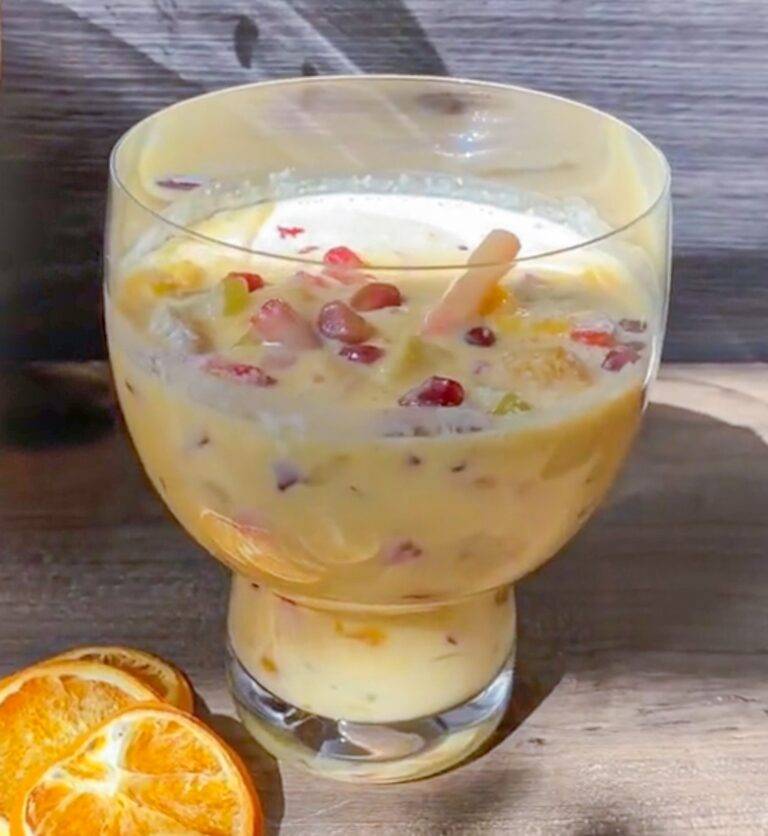 The Best Creamy Mango Fruit Salad & Cream Fruit Cups