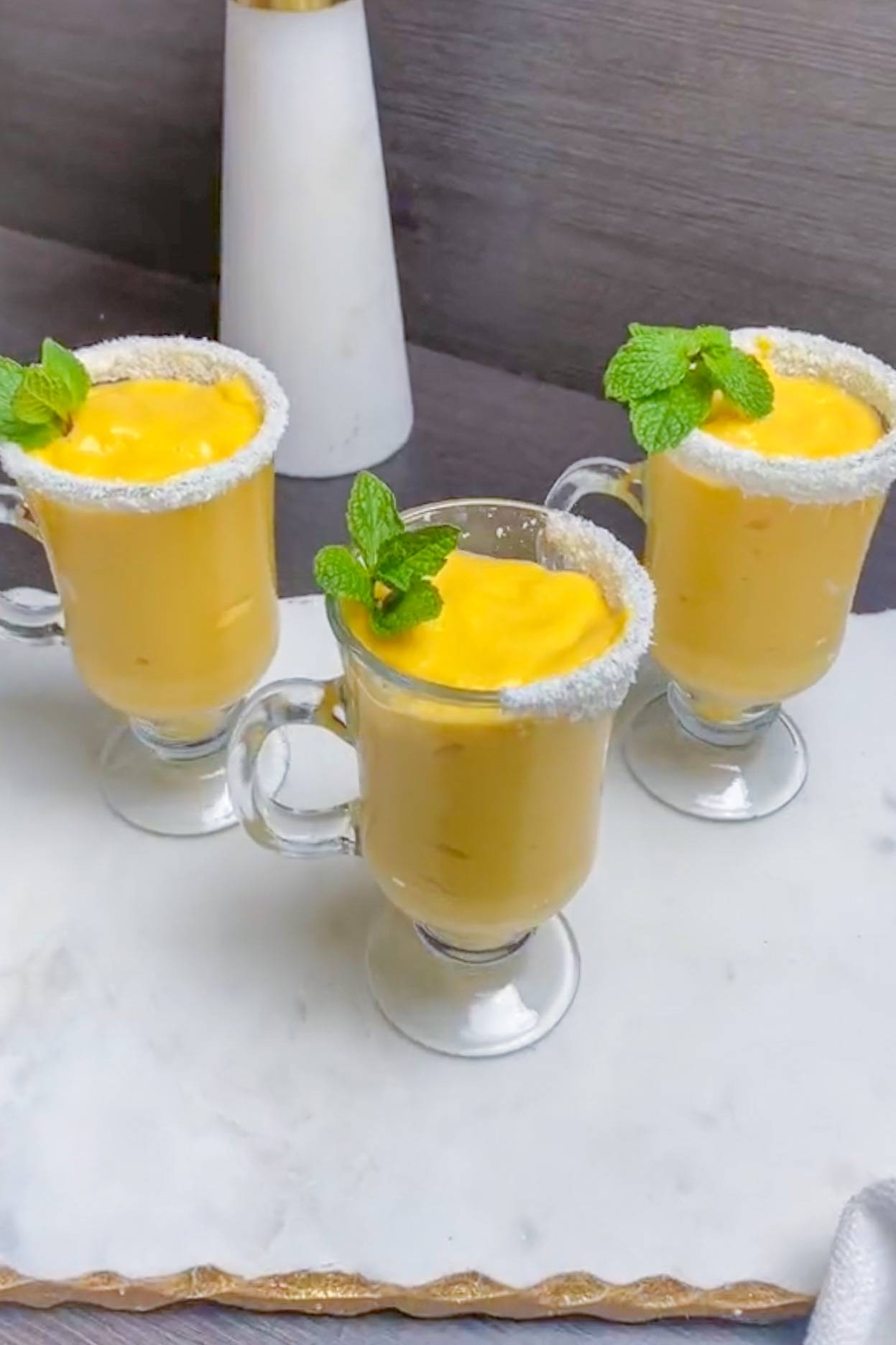 Refreshing Mango Lassi (without added sugars)