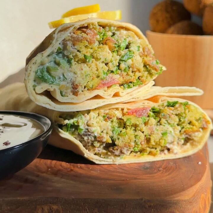 Falafel With Tabbouleh Salad and Tahini Sauce