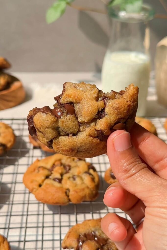 chocolate chip cookies with brown butter