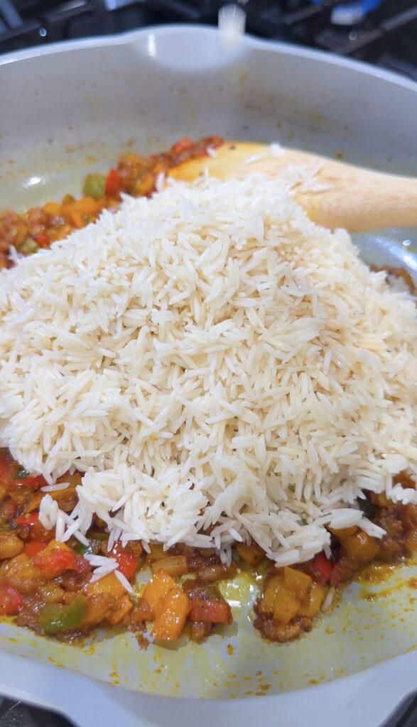 add basmati rice